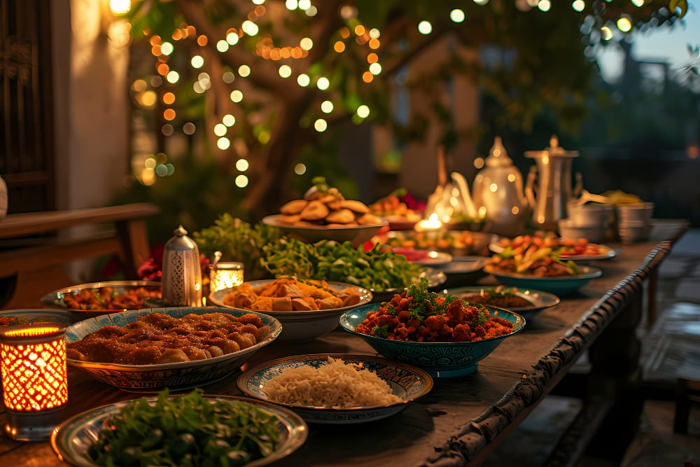Wedding food stalls