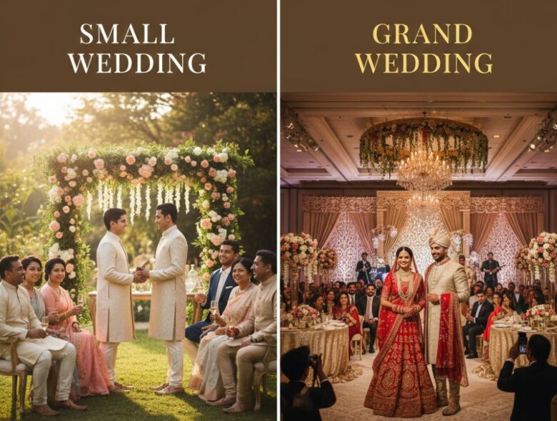 Small wedding vs garnd wedding